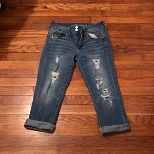 AE crop jeans